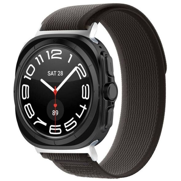 Strap for SAMSUNG GALAXY WATCH ULTRA (47MM) Tech-Protect Nylon black & orange 5906302312382