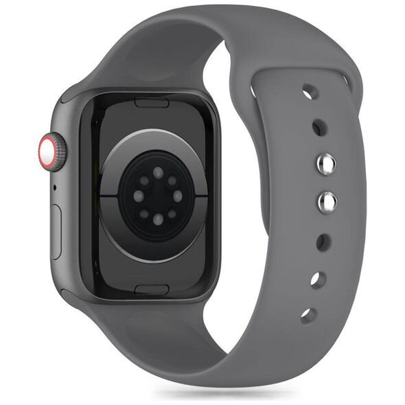 Strap for APPLE WATCH 4 / 5 / 6 / 7 / 8 / 9 / SE / ULTRA 1 / 2 (42 / 44 / 45 / 49 MM) Tech-Protect Silicone Clay gray 5906302310036