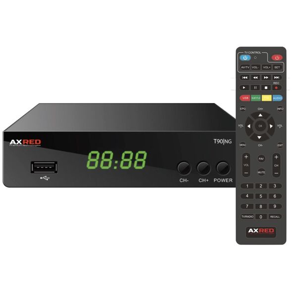 AXRED AX T90|NG Επίγειος Ψηφιακός Δέκτης 11694 (T90/NG) (AXRT90NG) έως 12 άτοκες Δόσεις