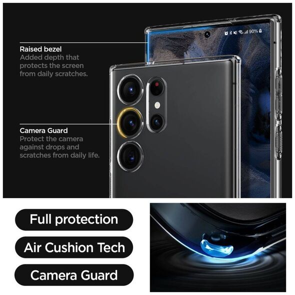 Case SAMSUNG GALAXY S23 ULTRA Spigen Liquid Crystal Clear transparent 8809896740173