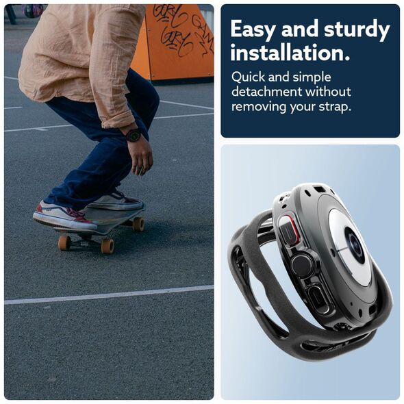 Spigen Case for Samsung Galaxy Watch Ultra 47mm - Spigen Caseology Vault - Matte Black 0810083835846 έως 12 άτοκες Δόσεις