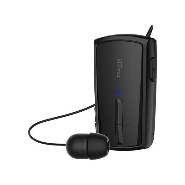 Ακουστικό Bluetooth iPro RH120 Retractable Μαύρο 5205598142117 5205598142117 έως και 12 άτοκες δόσεις