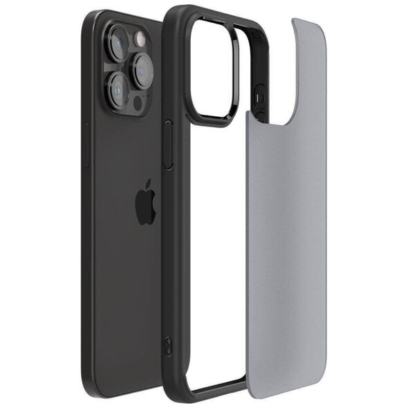 Case APPLE IPHONE 15 PRO Spigen Ultra Hybrid Crystal Frost black 8809896750400