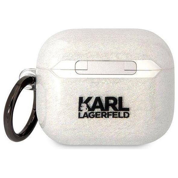 Original Case APPLE AIRPODS 3 Karl Lagerfeld Gliter Karl&Choupette (KLA3HNKCTGT) transparent 3666339088125
