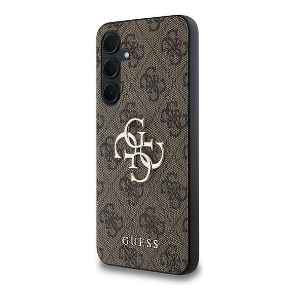 Guess case for Samsung Galaxy A35 GUHCSA354GMGBR brown HC PU big 4G metal logo 3666339259600