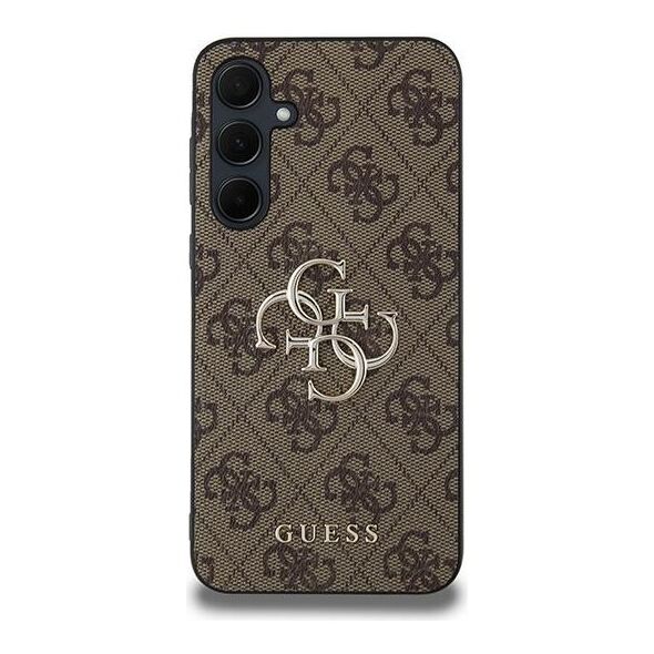 Guess case for Samsung Galaxy A35 GUHCSA354GMGBR brown HC PU big 4G metal logo 3666339259600