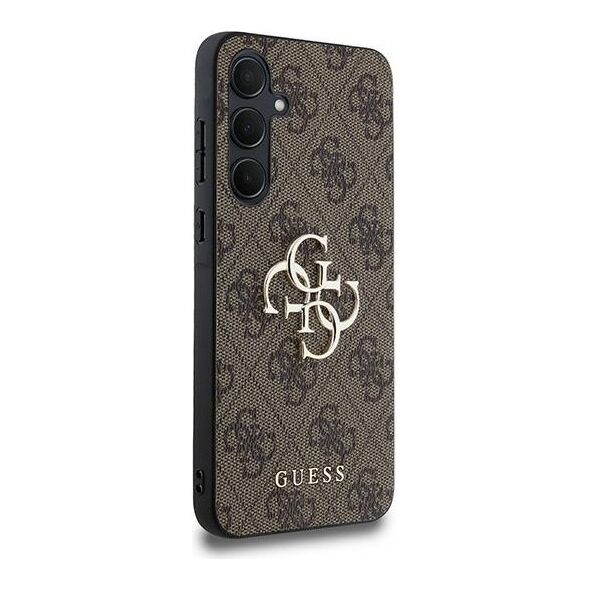 Guess case for Samsung Galaxy A35 GUHCSA354GMGBR brown HC PU big 4G metal logo 3666339259600
