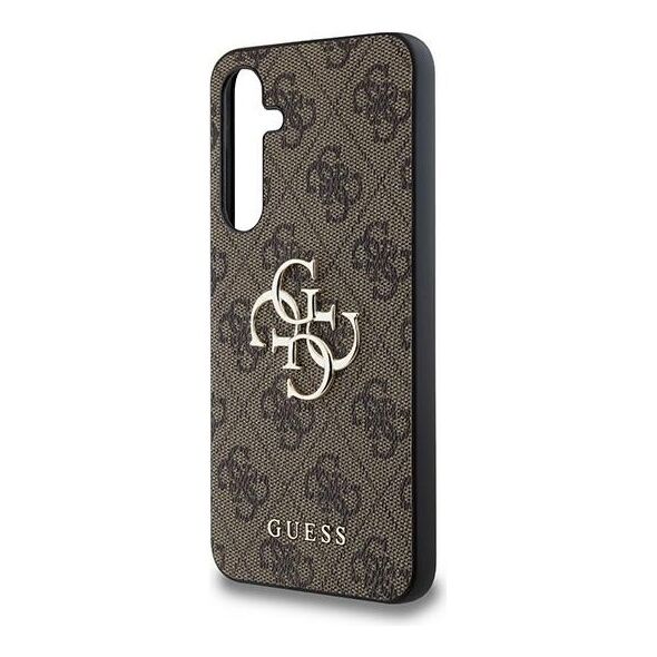 Guess case for Samsung Galaxy A35 GUHCSA354GMGBR brown HC PU big 4G metal logo 3666339259600