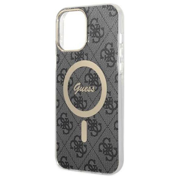 Original Case IPHONE 13 PRO MAX Guess Hardcase 4G MagSafe (GUHMP13XH4STK) black 3666339126827