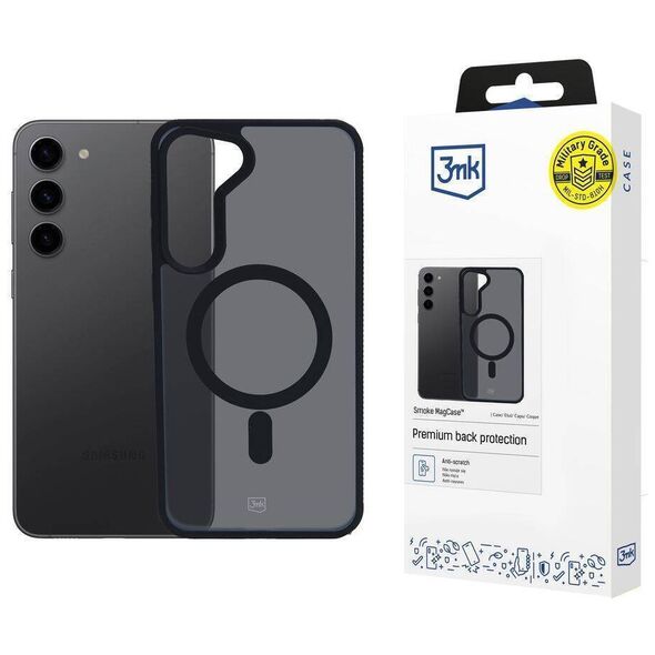 Case SAMSUNG GALAXY S24 3mk MagCase Smoke black 5903108563420