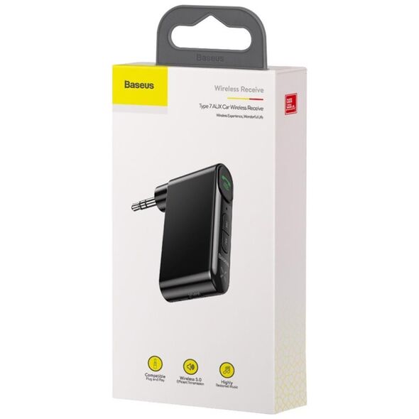 Baseus Qiyin AUX Car Bluetooth Receiver Black 6932172626969