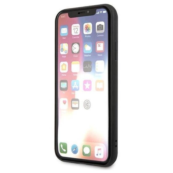 Original Case IPHONE X / XS Karl Lagerfeld Hardcase Saffiano Ikonik Karl&Choupette Head (KLHCPXSAKICKCBK) black 3666339055004