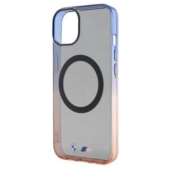 Original Case IPHONE 13 / 14 / 15 BMW Hardcase Gradient Bumper MagSafe (BMHMP15SHTGE) gray 3666339144791