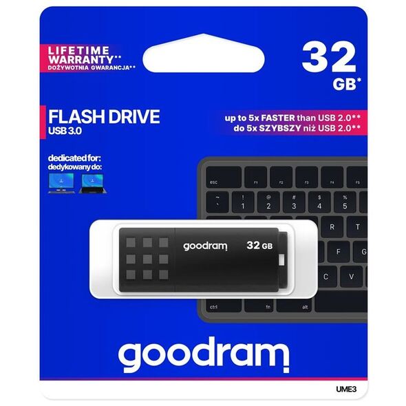 Goodram pendrive 32GB USB 3.0 UME3 black 5908267935750