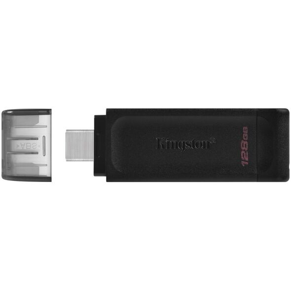 Kingston pendrive 128GB USB-C DT70 black 740617305371