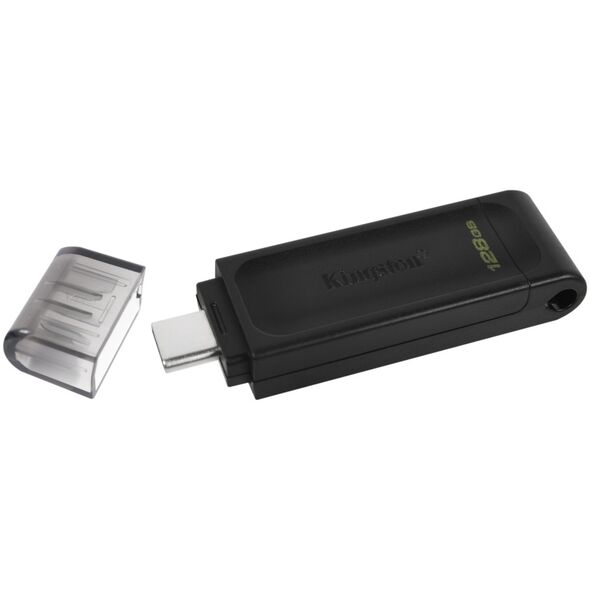 Kingston pendrive 128GB USB-C DT70 black 740617305371