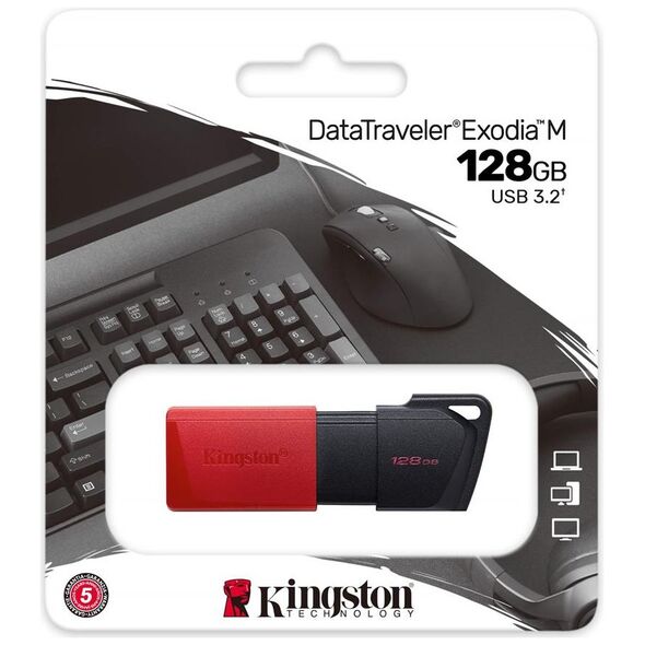 Kingston pendrive DataTraveler Exodia M DTXM 128GB red 740617326376