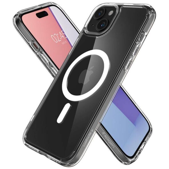 Case APPLE IPHONE 15 Spigen Ultra Hybrid Mag MagSafe White transparent 8809896751230