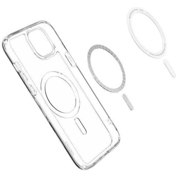 Case APPLE IPHONE 15 Spigen Ultra Hybrid Mag MagSafe White transparent 8809896751230