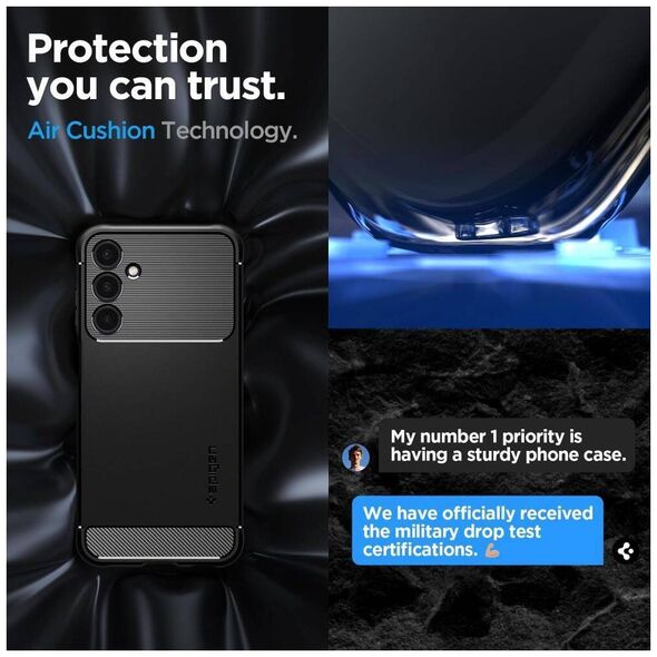 Case SAMSUNG GALAXY A25 5G Spigen Rugged Armor Matte black 8809971221382