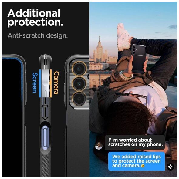 Case SAMSUNG GALAXY A25 5G Spigen Rugged Armor Matte black 8809971221382
