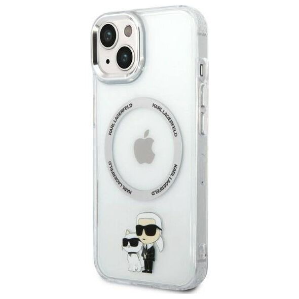 Original Case IPHONE 14 PLUS Karl Lagerfeld Hardcase Iconic Karl&Choupette Magsafe (KLHMP14MHNKCIT) transparent 3666339087616