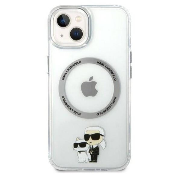 Original Case IPHONE 14 PLUS Karl Lagerfeld Hardcase Iconic Karl&Choupette Magsafe (KLHMP14MHNKCIT) transparent 3666339087616