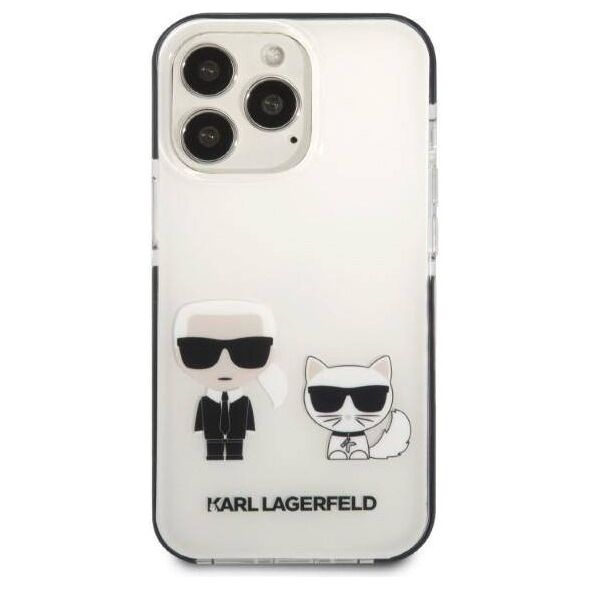 Original Case IPHONE 13 PRO MAX Karl Lagerfeld Hardcase Karl & Choupette white 3666339048631