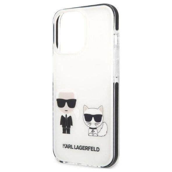Original Case IPHONE 13 PRO MAX Karl Lagerfeld Hardcase Karl & Choupette white 3666339048631