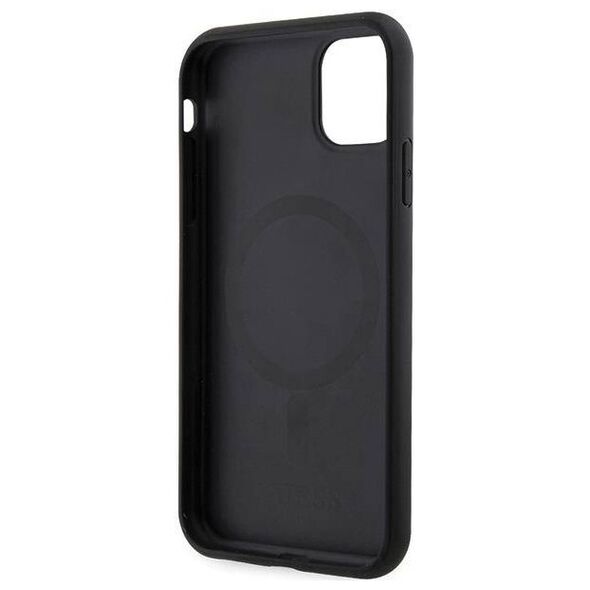 Original Case IPHONE 11 Guess Hardcase GCube Stripes MagSafe (GUHMN61HGCFSEK) black 3666339125905