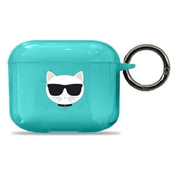 Original Case APPLE AIRPODS 3 Karl Lagerfeld Cover Choupette (KLA3UCHFL) blue 3666339009274