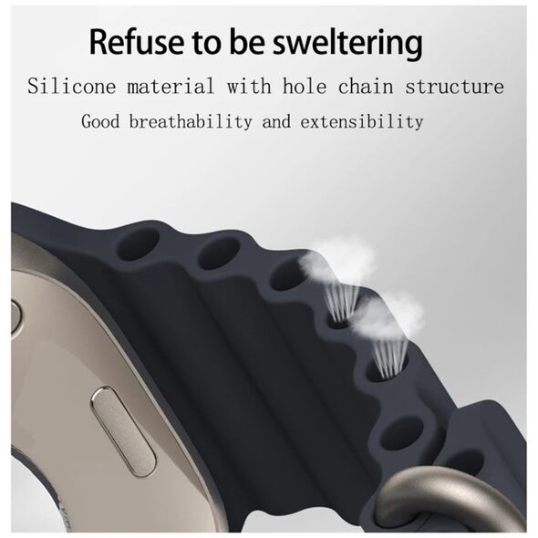 Techsuit Techsuit - Watchband (W038) - Apple Watch 1/2/3/4/5/6/7/8/9/SE/SE 2/Ultra/Ultra 2 (42/44/45/49mm) - Black 5949419015418 έως 12 άτοκες Δόσεις