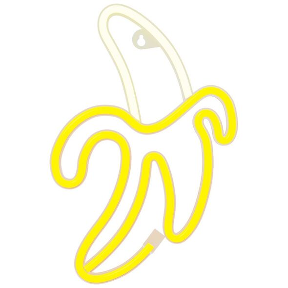 Neon LED Light BANANA white yellow Bat + USB FLNE10 Forever Light 5900495956163