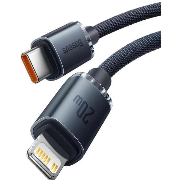 Baseus cable Crystal Shine USB-C - Lightning 1,2 m 20W black 6932172602741