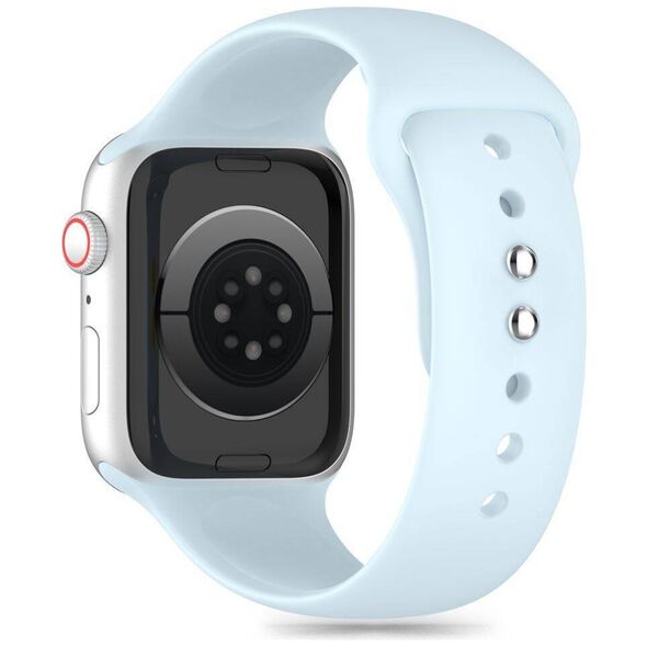 Strap for APPLE WATCH 3 / 4 / 5 / 6 / 7 / 8 / 9 / SE (38 / 40 / 41 MM) Tech-Protect Silicone Sky light blue 5906302310128
