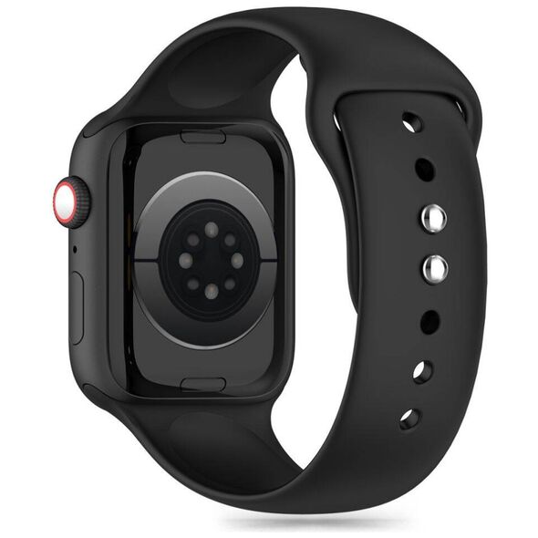 Strap for APPLE WATCH 4 / 5 / 6 / 7 / 8 / 9 / SE / ULTRA 1 / 2 (42 / 44 / 45 / 49 MM) Tech-Protect Silicone black 5906302303984