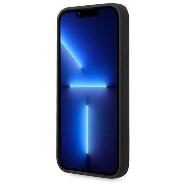 Case IPHONE 14 PLUS Guess Hardcase Silicone Triangle black 3666339065850