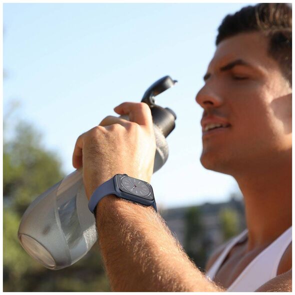 Strap for APPLE WATCH 4 / 5 / 6 / 7 / 8 / 9 / SE / ULTRA 1 / 2 (42 / 44 / 45 / 49 MM) Tech-Protect Silicone Starlight creamy 5906302310074