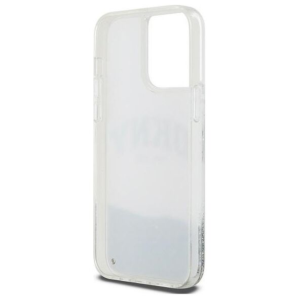 DKNY case for iPhone 15 Pro Max 6,7&quot; DKHCP15XLBNAET white HC liquid glitters w arch logo 3666339270926