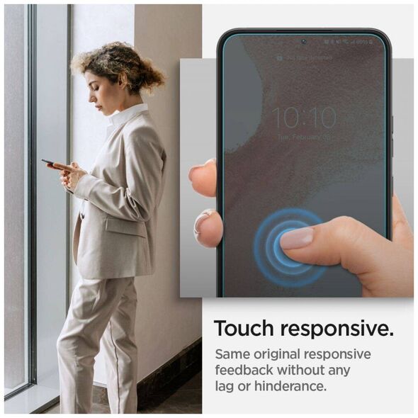 Tempered Glass SAMSUNG GALAXY S22 Spigen Glas.tr "EZ Fit" 2-Pack 8809811857399