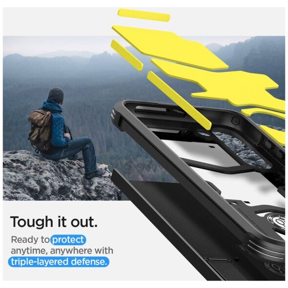 Case SAMSUNG GALAXY S23 Spigen Tough Armor black 8809896741156