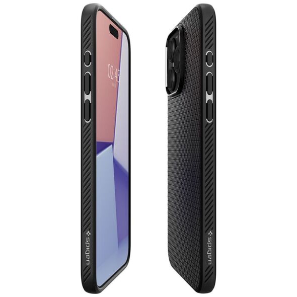 Spigen Husa pentru iPhone 15 Pro - Spigen Liquid Air - Matte Black 8809896750356 έως 12 άτοκες Δόσεις