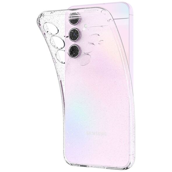 Spigen Huse pentru Samsung Galaxy A55 5G - Spigen Liquid Crystal Glitter - Crystal Quartz 8809971224512 έως 12 άτοκες Δόσεις