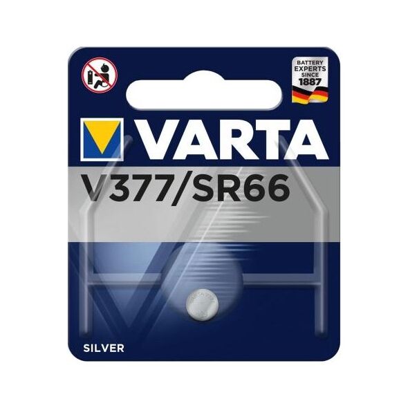 Μπαταρία Ρολογιού Varta V377 (1 τεμ.) 4008496273423 4008496273423 έως και 12 άτοκες δόσεις
