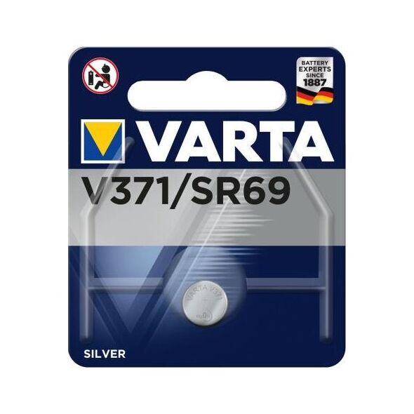 Μπαταρία Ρολογιού Varta V371 (1 τεμ.) 4008496273386 4008496273386 έως και 12 άτοκες δόσεις