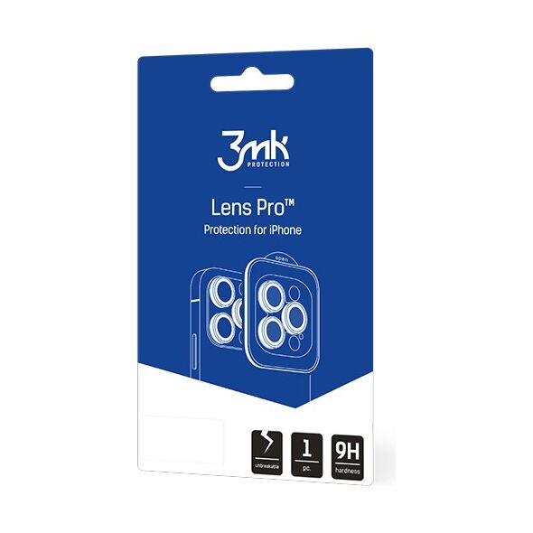 3mk hybrid glass Lens Protection Pro for camera for iPhone 15 6,1&quot; silver 5903108528627