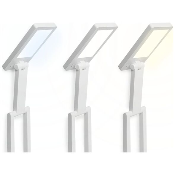 Collapsable LED desk Lamp 10W, 3000/4500/6000K, touch control, 1200mAh, white, LTC 5902270787733