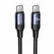 USAMS Cablu de Date Type-C la Type-C 100W, PD, Fast Charge, 2m - USAMS U71 (US-SJ525) - Black 6958444973340 έως 12 άτοκες Δόσεις