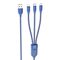Hoco Cablu de Date 3in1 USB-A la Lightning, Type-C, Micro-USB 66W, 6A, 1.2m - Hoco Ultra (U104) - Blue 6931474755940 έως 12 άτοκες Δόσεις