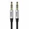 Baseus Baseus Yiven Audio Cable Cable 3.5 male Audio M30 1.5M Silver+ Black 020942 έως και 12 άτοκες δόσεις